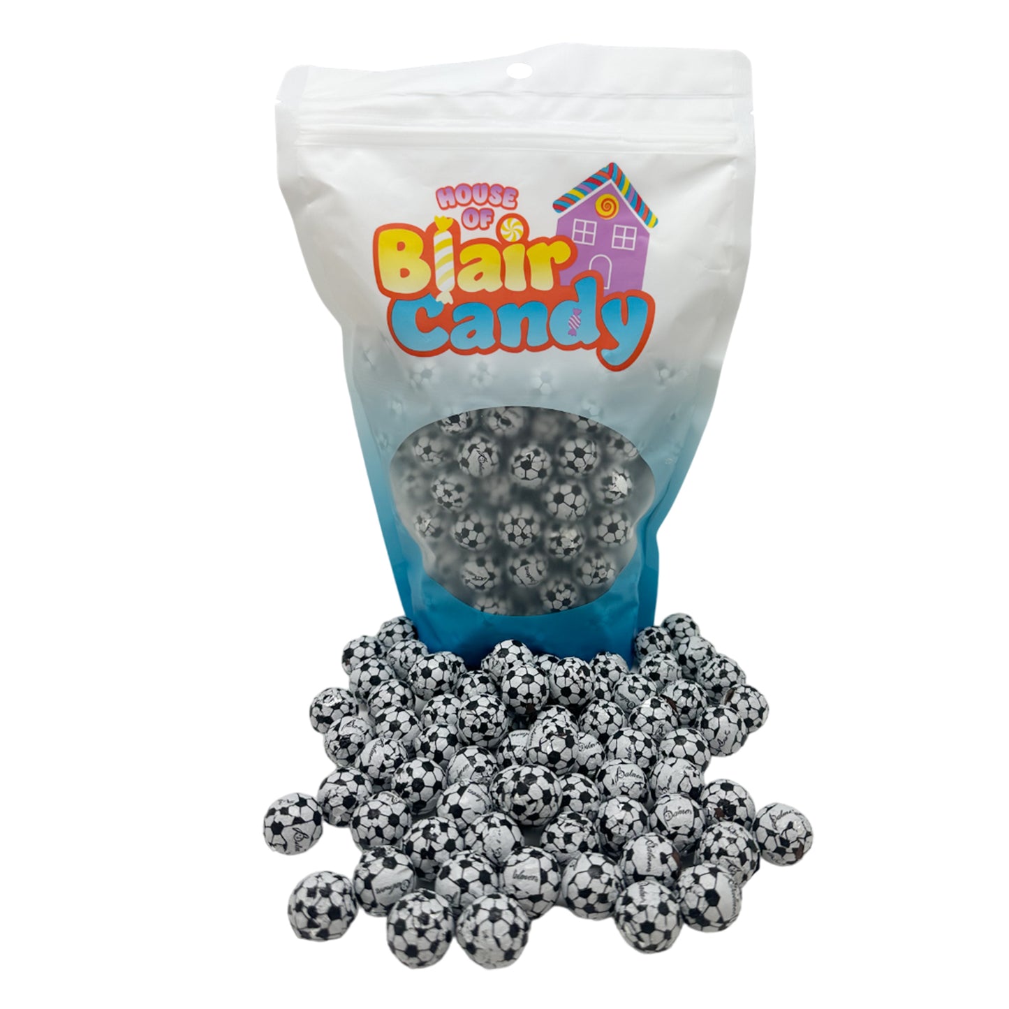 Blair Candy - Individually Wrapped Chocolate Soccer Balls – Regular Milk Chocolate Candy