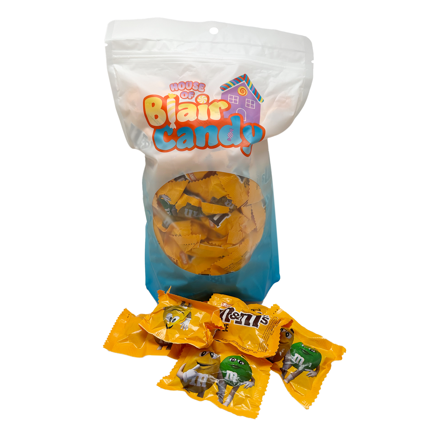 Blair Candy - Fun Size Peanut M&M's – Milk Chocolate, Peanut Candy in Resealable Bag