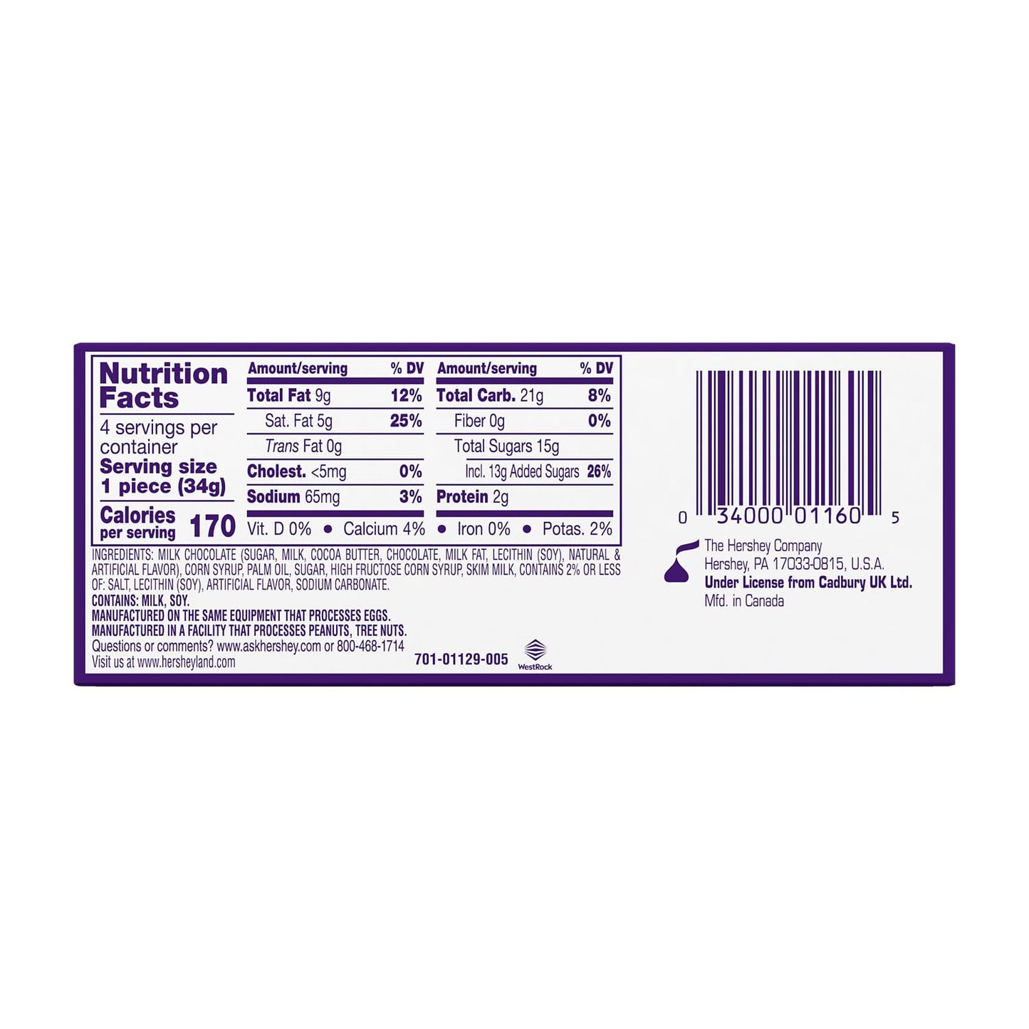 Cadbury Caramel Milk Chocolate Eggs – 4.8 oz, 4‑Count Box with Gooey Caramel Center Easter Treats