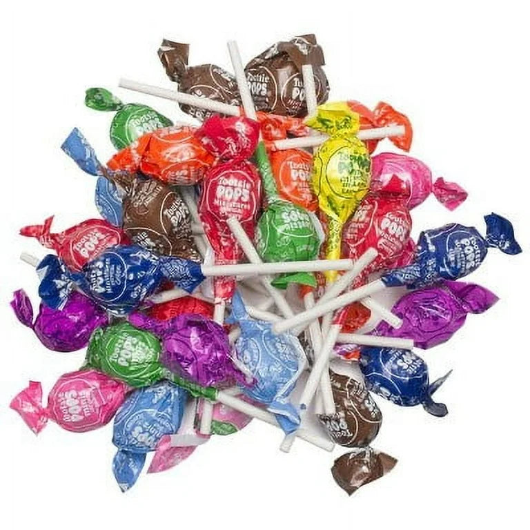 Tootsie Pops Minis – 200 Count Assorted Flavors – 36 oz (2.25 lb) Resealable Bag