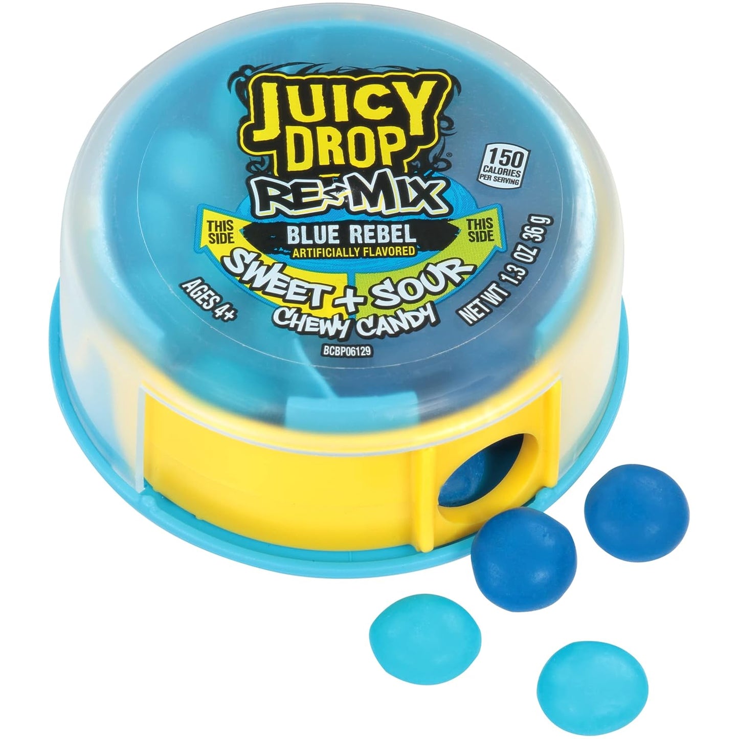 Juicy Drop Re-Mix Candies – 8 Count Box – Assorted Flavors (Knockout Punch, Blue Rebel, Wild Cherry Berry)
