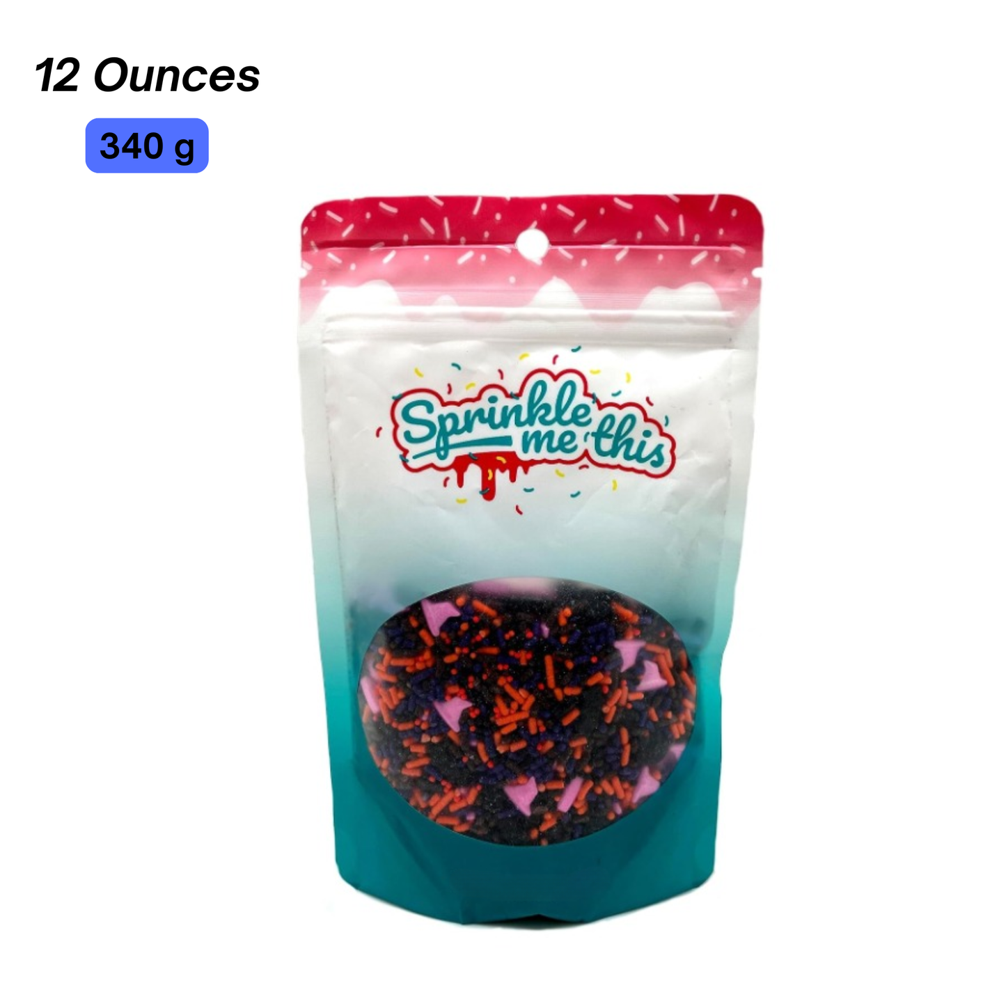 Sprinkle Me This – Dark Magic Mix Edible Sprinkles – 4, 8 & 12 oz – Halloween Dessert Topping for Cookies, Cupcakes & Cakes