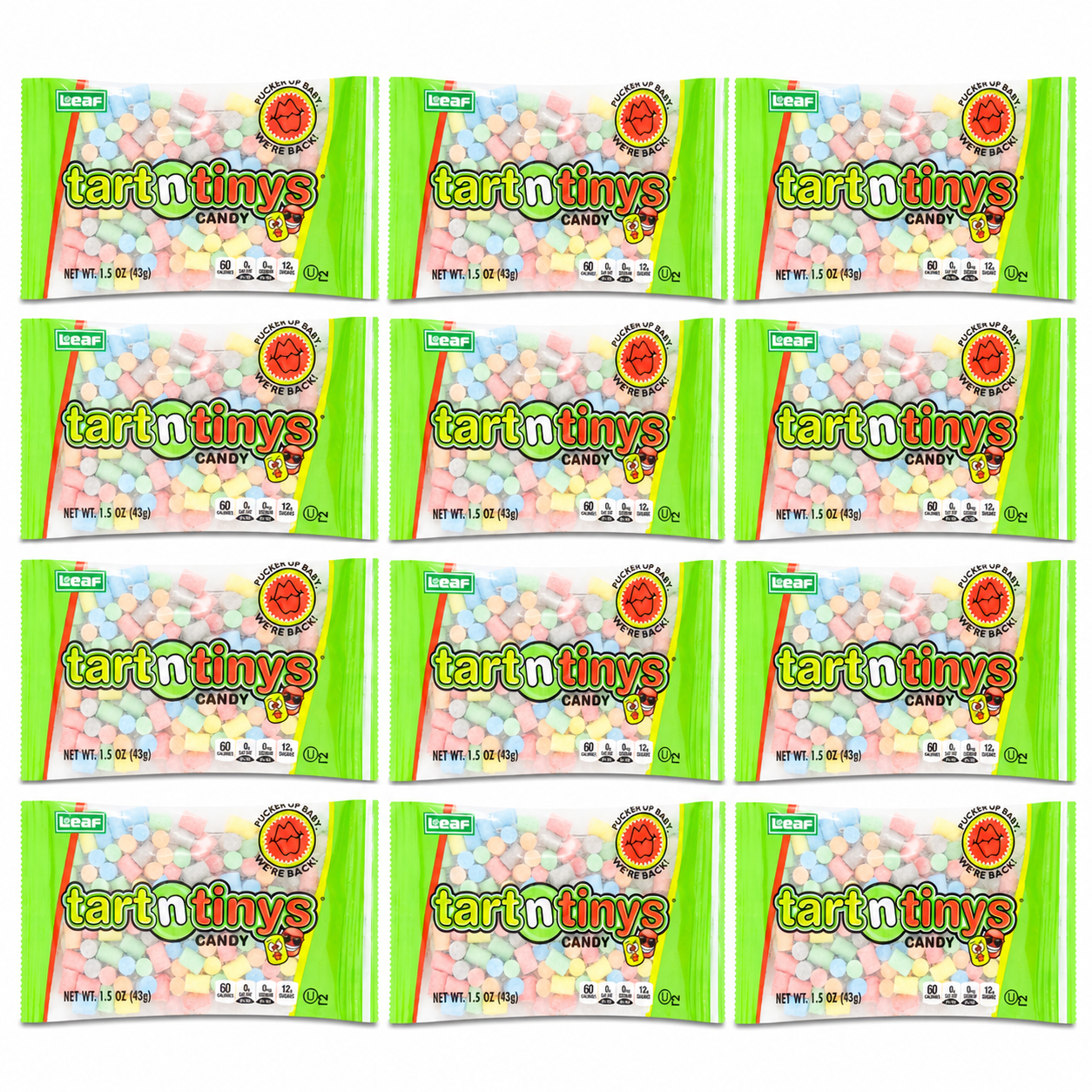 Tart N Tiny Candy 1.5 oz Bags | Sweet & Tangy Nostalgic Treats | 1, 3, 12 & 24 Pack Options