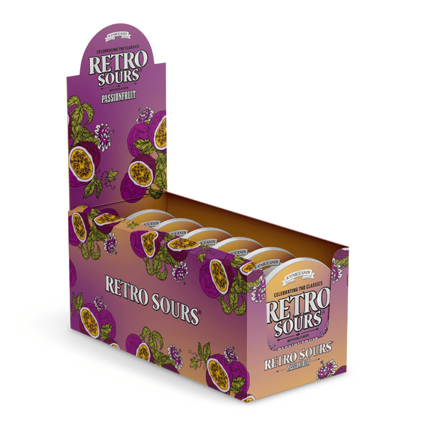 Retro Sours – Citrus, Tangerine & More - Classic Hard Candy in Bold Fruity Flavors – 1 Pack, 8 Pack, 3-Flavor, or 7-Flavor Variety