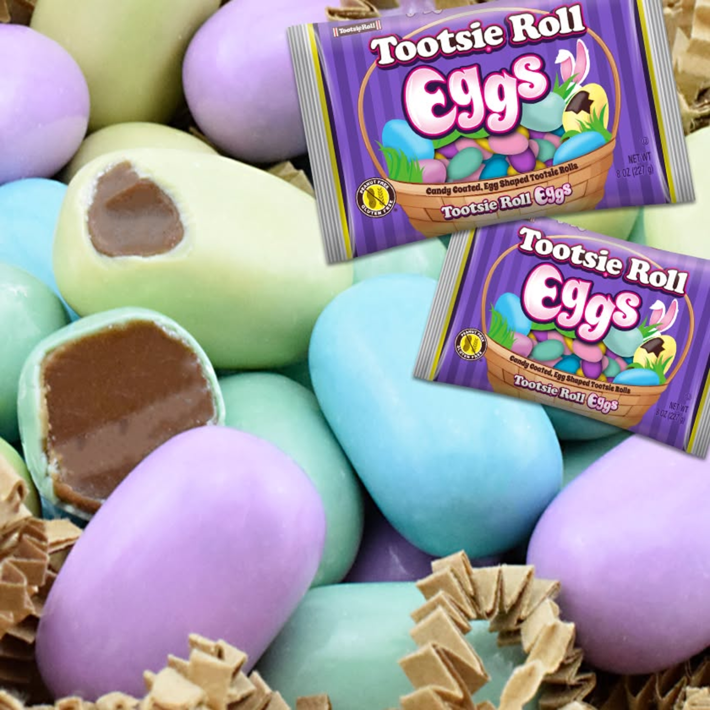 Candy Coated Tootsie Roll Eggs 8 oz – Unwrapped Easter Treats