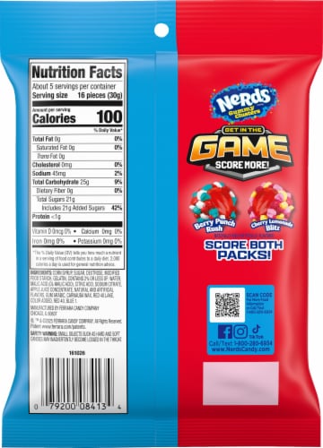 Nerds Gummy Clusters – Cherry Lemonade Blitz & Berry Punch Rush – 5 oz Bags