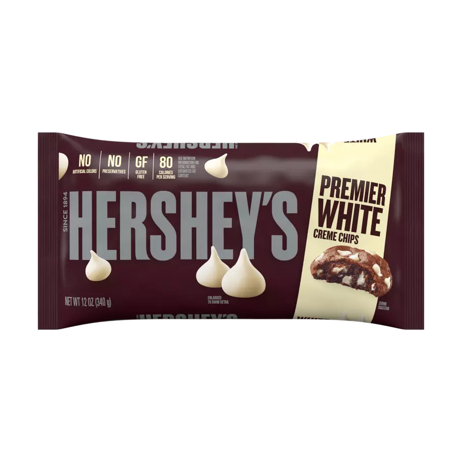 Hershey’s Baking Chips – Cinnamon 10 oz & Premier White 12 oz – Premium Baking Chips for Cookies, Candy, and Desserts