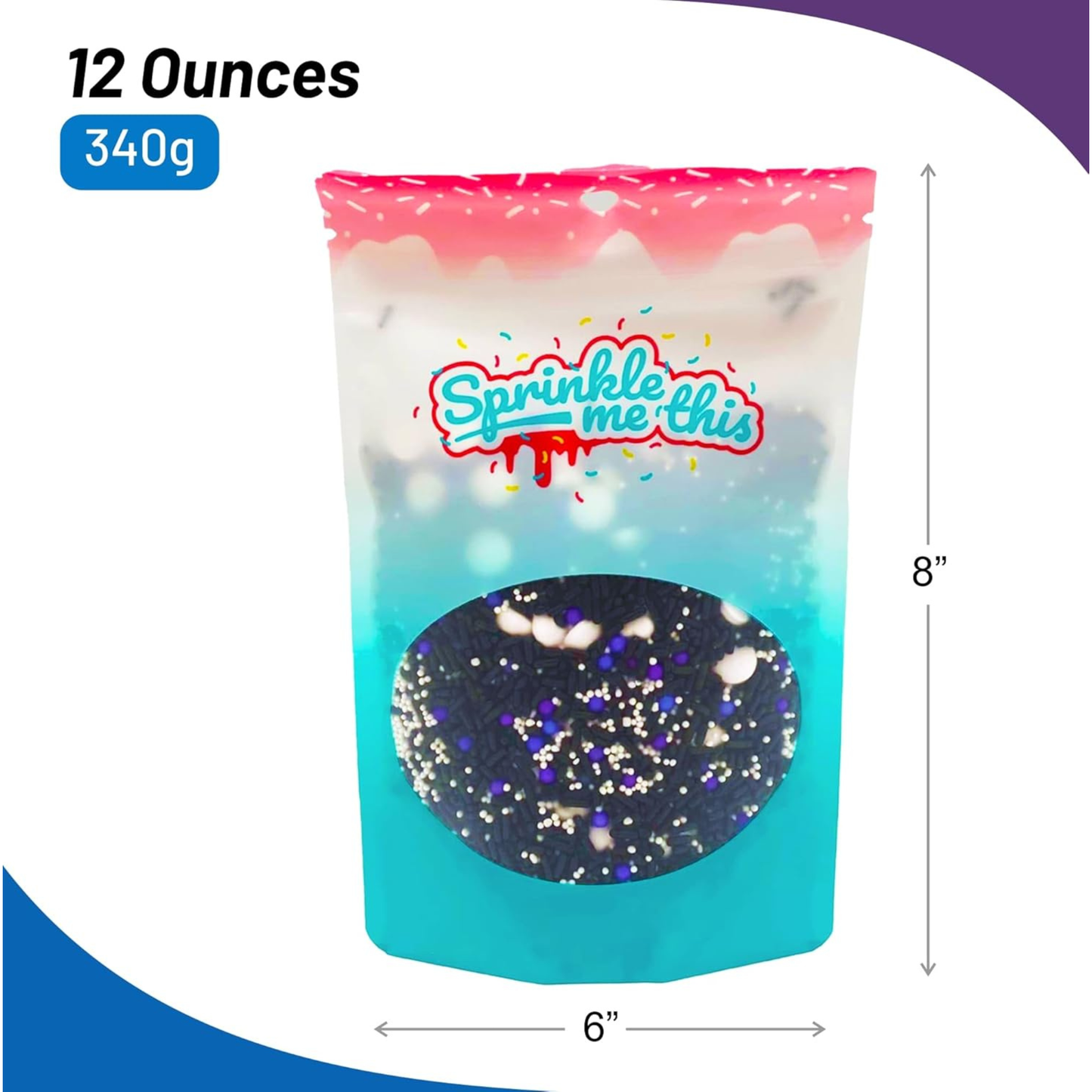 Sprinkle Me This – Eye Got a Bone to Pick Edible Sprinkles – 4, 8 & 12 oz – Halloween Dessert Topping for Cookies, Cupcakes & Cakes