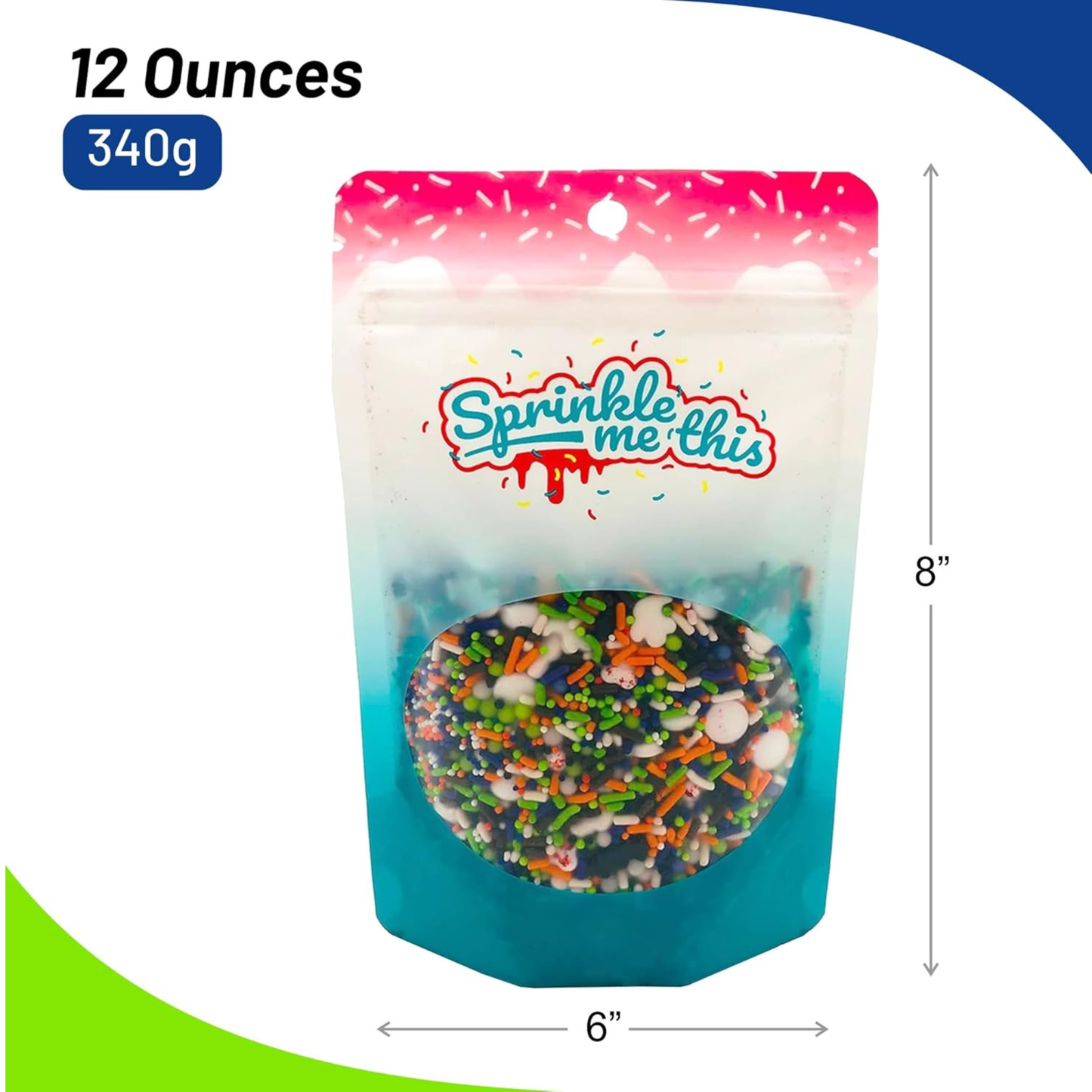 Sprinkle Me This – A Haunted House Party Halloween Edible Sprinkles – 4, 8 & 12 oz – Spooky Dessert Topping for Cookies, Cupcakes & Cakes