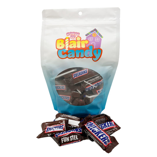 Blair Candy – Snickers Fun Size Candy Bars – Caramel, Nougat, Chocolate-Covered Candy