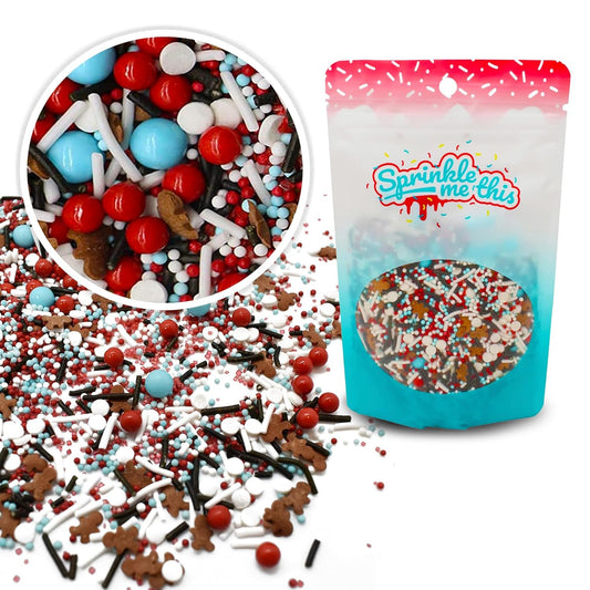 Sprinkle Me This – O.M.G. Oh My Gingerbread Sprinkles – 4, 8 & 12 oz – Festive Dessert Topping for Cookies, Cupcakes, and Cakes
