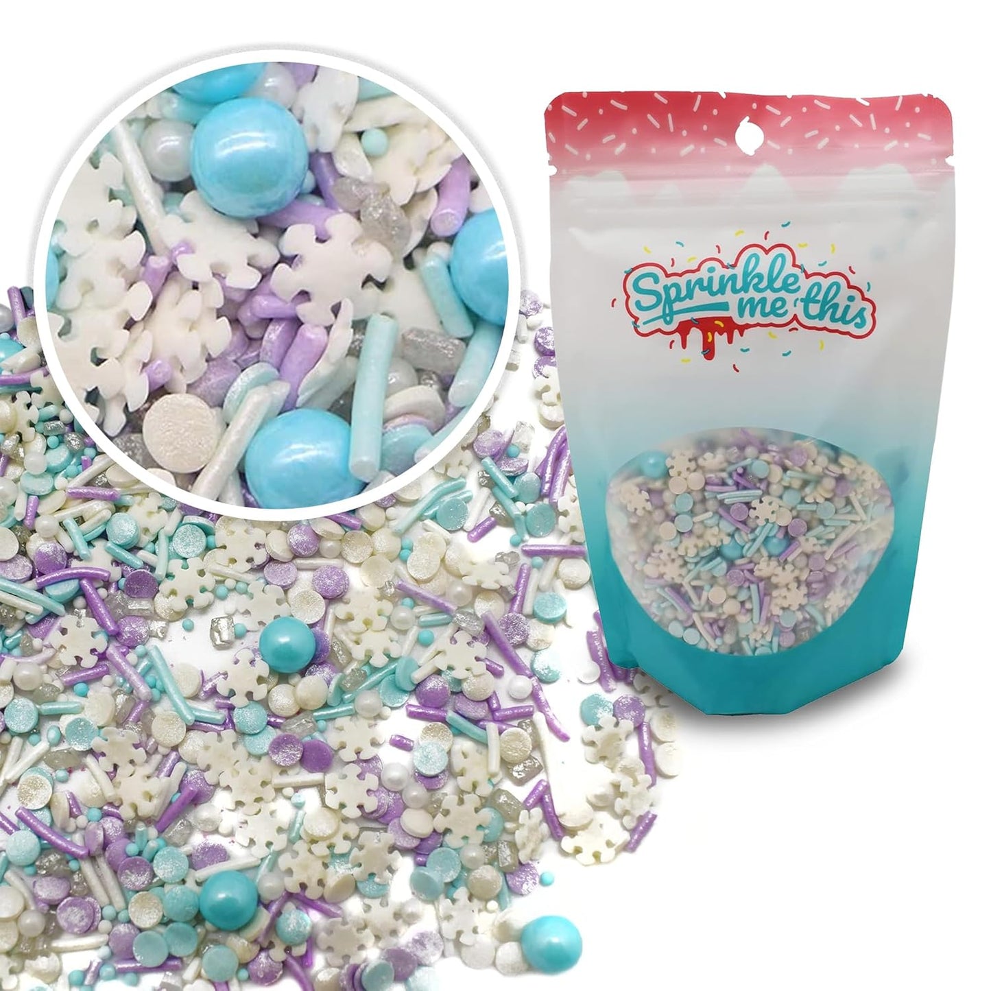 Sprinkle Me This – Let It Sprinkle Edible Sprinkles – 4, 8 & 12 oz – Festive Dessert Topping for Cookies, Cupcakes, and Cakes