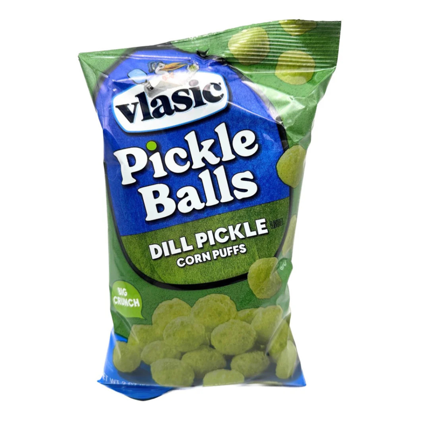 Vlasic Pickle Balls Corn Puffs | Dill Pickle or Spicy Dill Flavored Corn Puffs, 2 oz Bags | Available in 1 Pack, 2 Pack Combo, 3 Pack, 6 Pack & 12 Pack