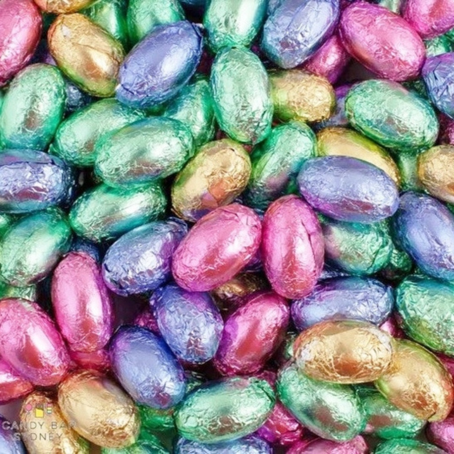 Blair Candy Gold & Pastel Foil Wrapped Chocolate Eggs – Premium Milk Chocolate, Easter, Party Favors & Gifts, 8 oz–5 lb