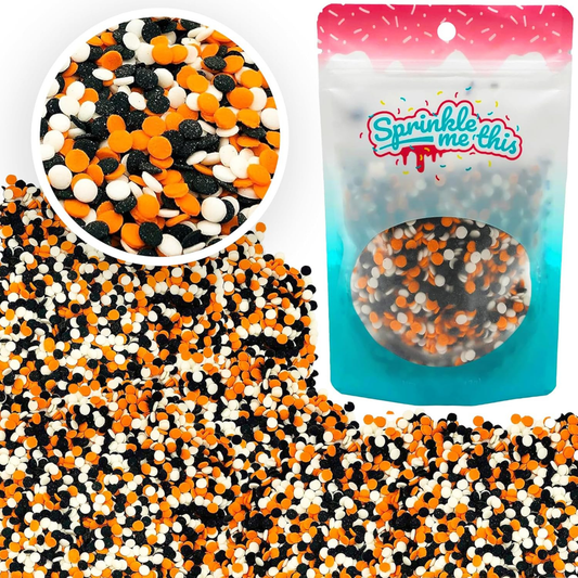 Sprinkle Me This – Haunted Halloween Confetti Mix – 4, 8 & 12 oz – Halloween Dessert Topping for Cookies, Cupcakes & Cakes