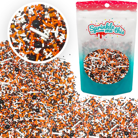 Sprinkle Me This – Halloween Party Sprinkle Mix – 4, 8 & 12 oz – Halloween Dessert Topping for Cookies, Cupcakes & Cakes