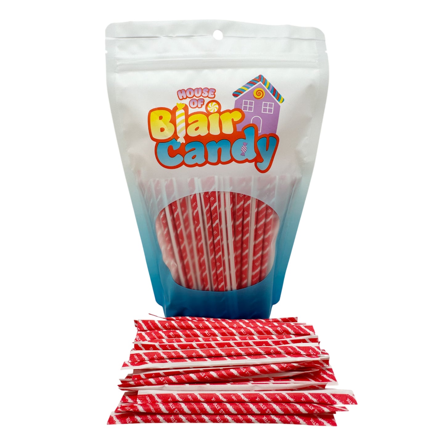 Silly Stix Sour Filled Candy Straws – Cherry, Orange, Tropical Punch, Grape & Assorted (8 oz, 1 lb, 2.5 lb)