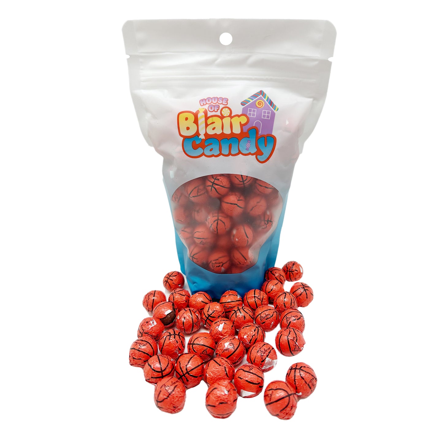 Blair Candy - Individually Wrapped Chocolate Basketballs – Regular Milk Chocolate Candy