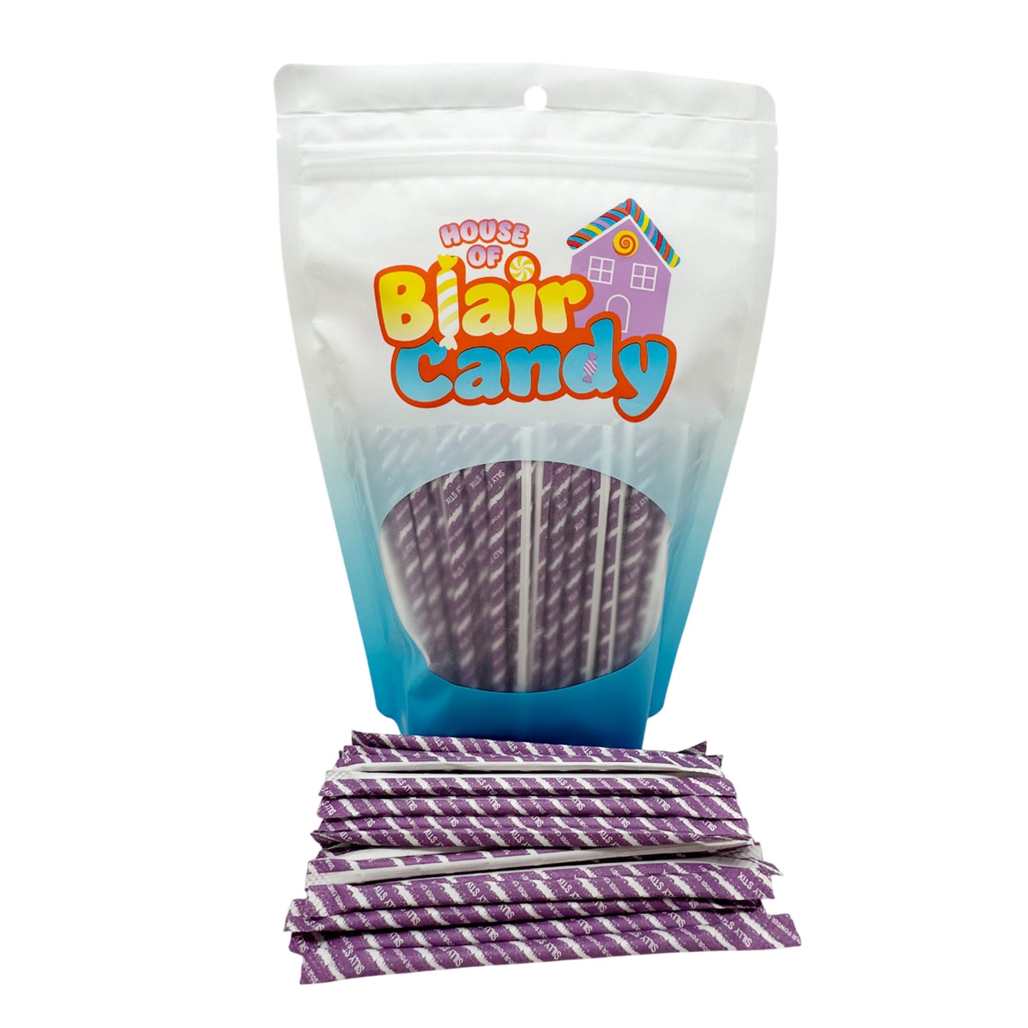 Silly Stix Sour Filled Candy Straws – Cherry, Orange, Tropical Punch, Grape & Assorted (8 oz, 1 lb, 2.5 lb)
