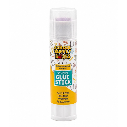 School Supply Boxes | Disappearing Glue Stick | Available in Multiple Pack Sizes | Smooth, Mess-Free, Classroom-Ready Adhesive