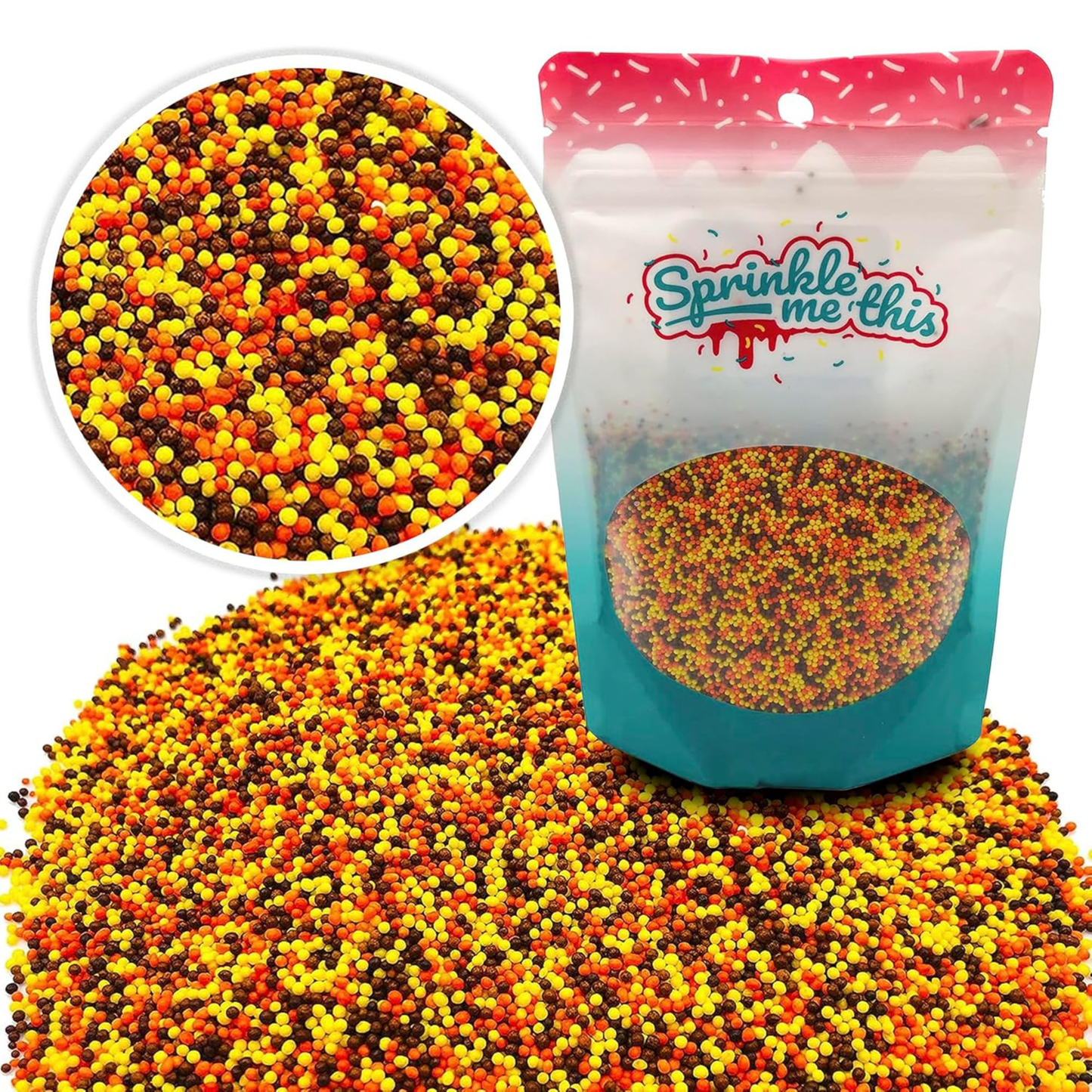 Sprinkle Me This – A Touch of Autumn: The Perfect Harvest Edible Sprinkles – 4, 8 & 12 oz – Dessert Topping for Cookies, Cupcakes & Cakes