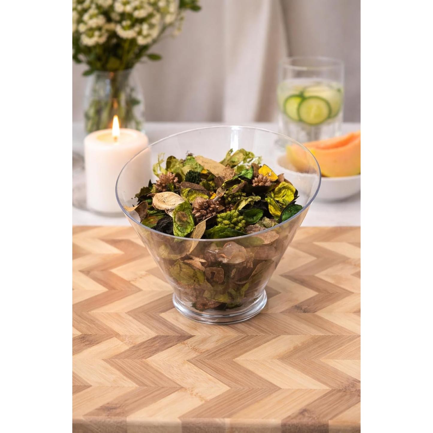 Decorative Potpourri | Spring & Summer Home Fragrance for Baskets & Displays | Lemon Grove, Citrus, Just Peachy, Lavender, Cucumber Melon, Country Apple, Sandalwood & Cinnamon
