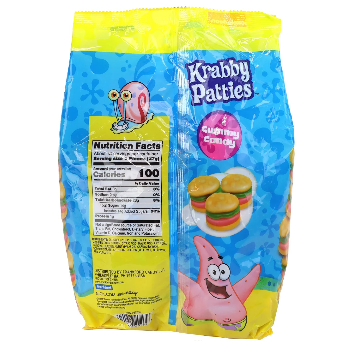 SpongeBob SquarePants Krabby Patties Gummy Candy – Available in 5.08 oz (16 Pieces) or 12.7 oz (40 Pieces) Bags