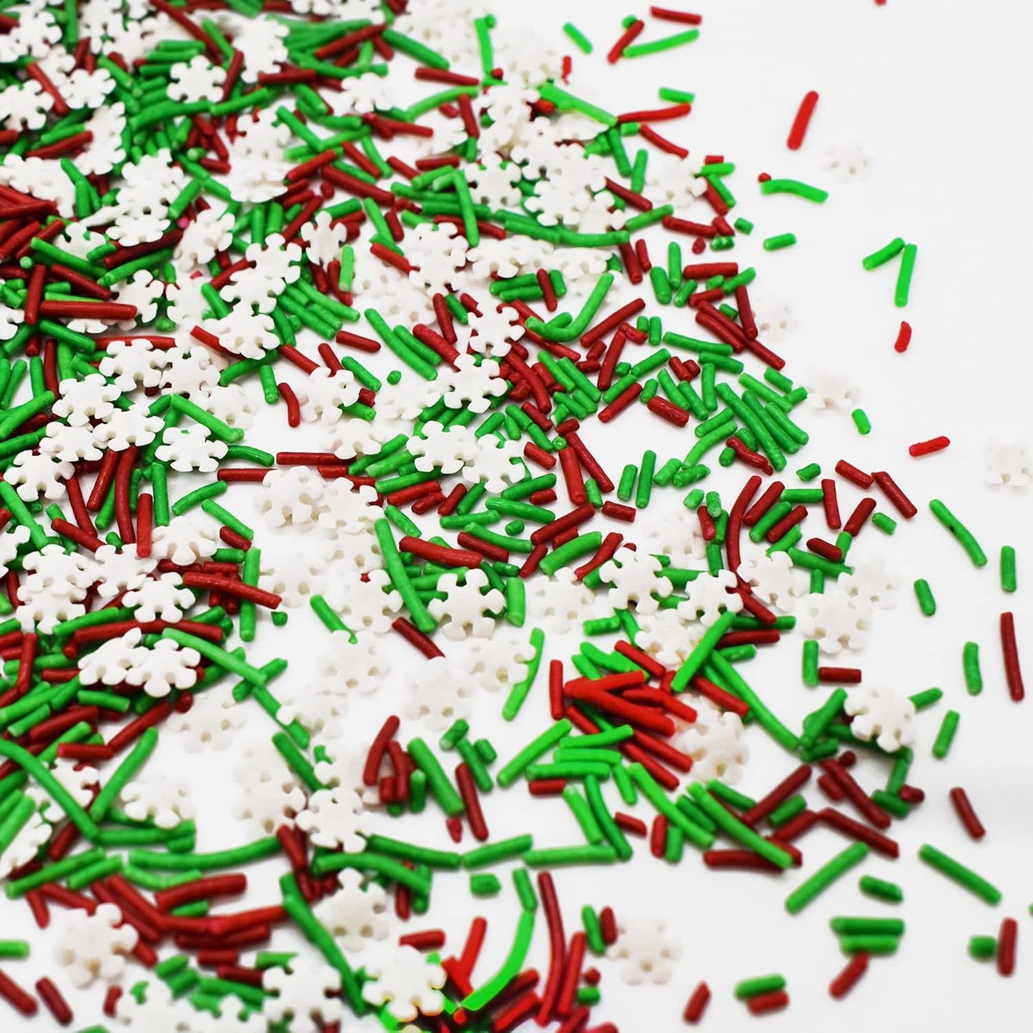 Sprinkle Me This – Jimmies and Snowflakes Sprinkles – 4, 8 & 12 oz – Festive Dessert Topping for Cookies, Cupcakes, and Cakes