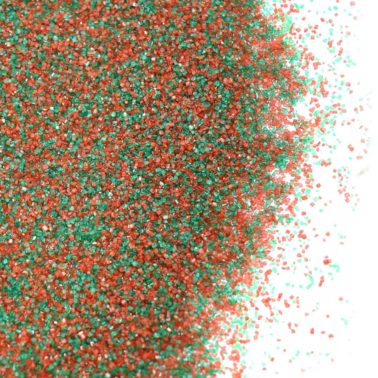 Sprinkle Me This – Red and Green Sanding Sugar – 4, 8 & 12 oz – Festive Dessert Topping for Cookies, Cupcakes, and Cakes