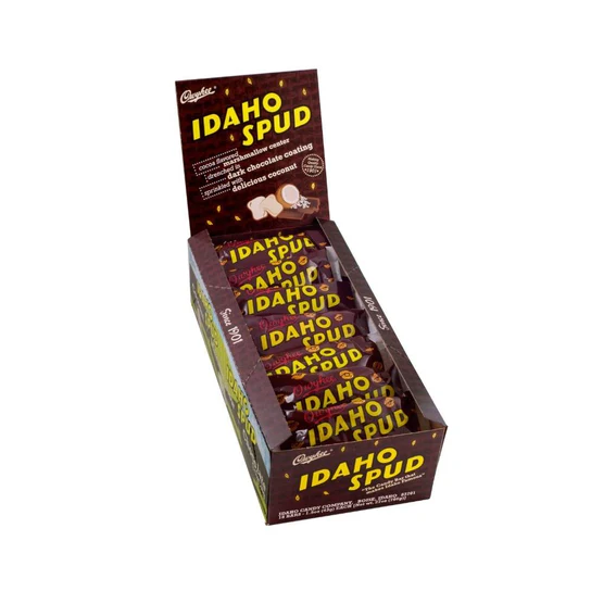 Idaho Candy Company Chocolate Bars – 4 Classic Flavors: Spud, Huckleberry, Old Faithful & Cherry – 1, 4, 6 & 18 Pack
