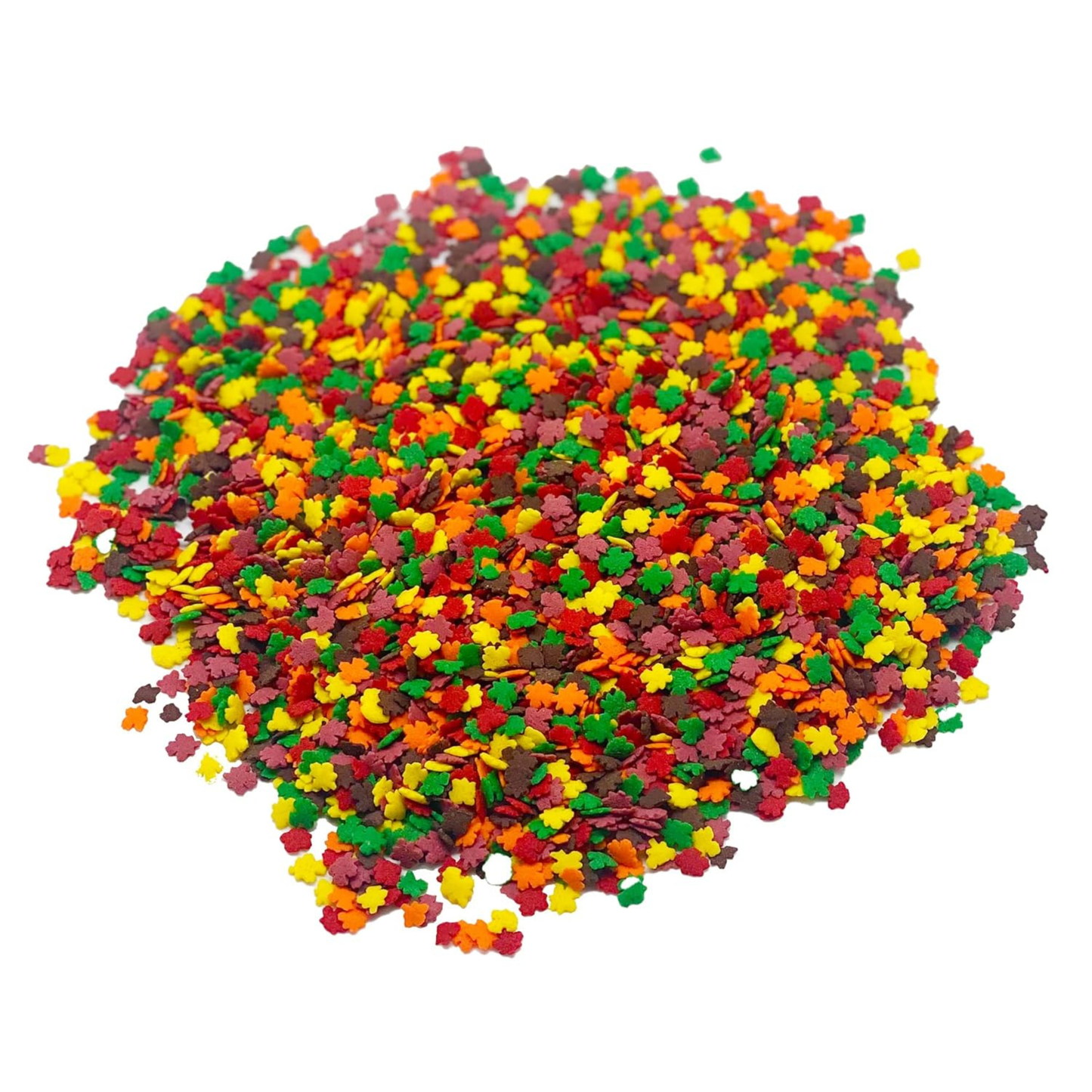 Sprinkle Me This – Mini Fall Leaves Blend Confetti Sprinkles – 4, 8 & 12 oz – Fall Dessert Topping for Cookies, Cupcakes & Cakes