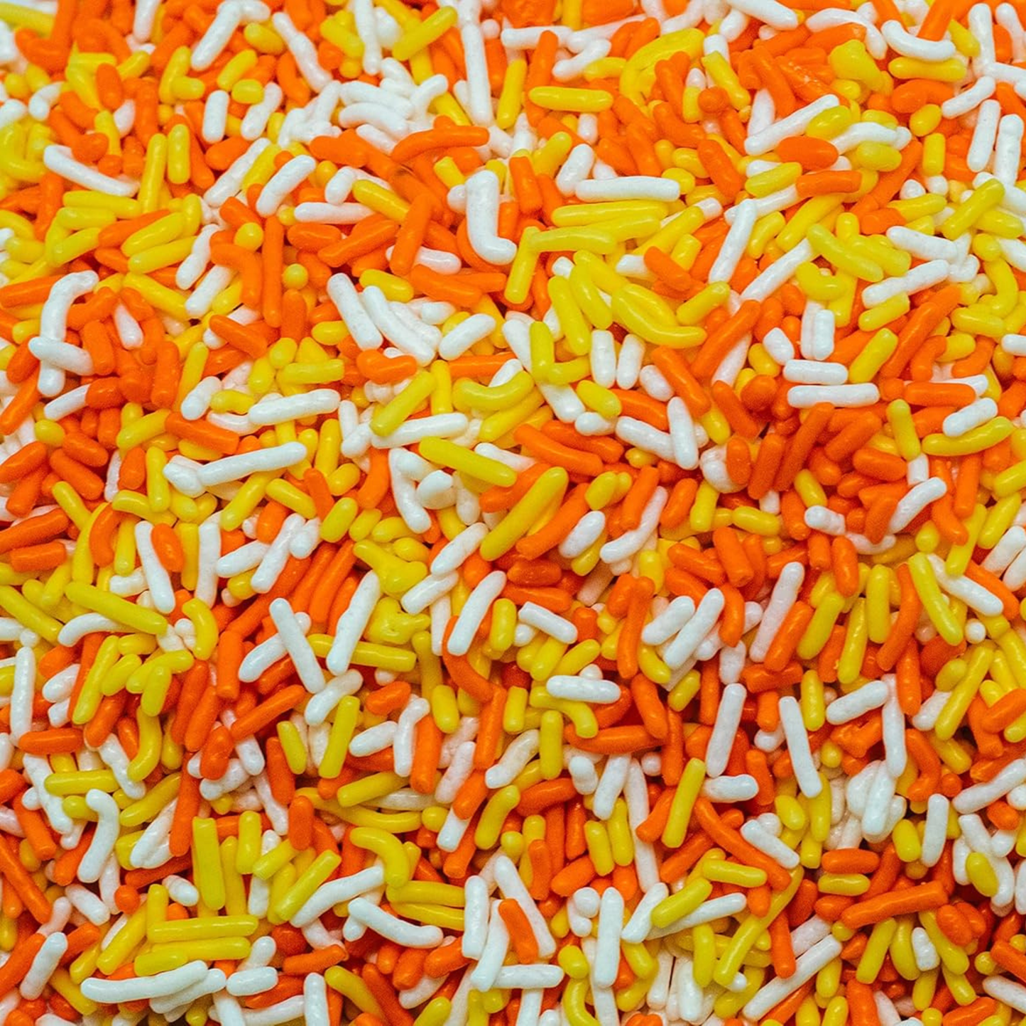 Sprinkle Me This - Harvest Candy Corn Blend Edible Sprinkles - 4, 8 & 12 oz - Fall Dessert Topping for Cookies, Cupcakes & Cakes