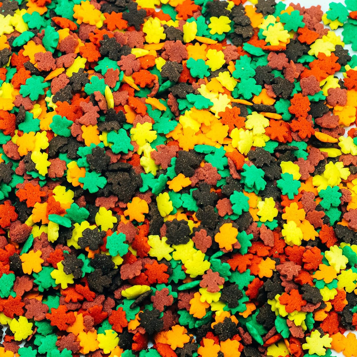Sprinkle Me This – Raking in the Fall Autumn Leaf Blend Edible Sprinkles – 4, 8 & 12 oz – Fall Dessert Topping for Cookies, Cupcakes & Cakes