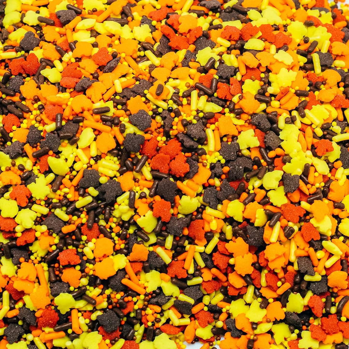 Sprinkle Me This – Autumn Foliage Fun Edible Sprinkles – 4, 8 & 12 oz – Fall Dessert Topping for Cookies, Cupcakes & Cakes