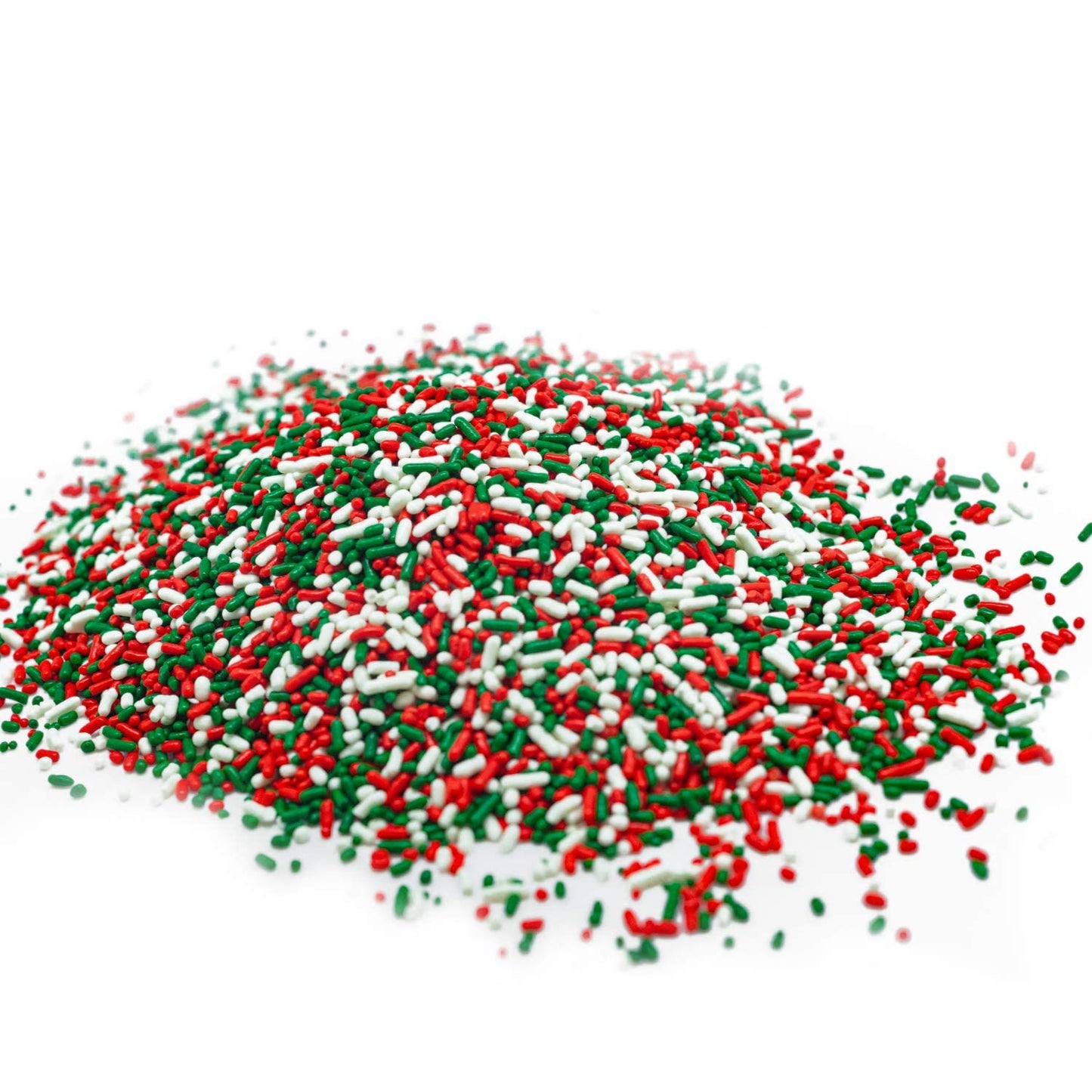 Sprinkle Me This – Green, Red and White Blend Sprinkles – 4, 8 & 12 oz – Festive Dessert Topping for Cookies, Cupcakes, and Cakes