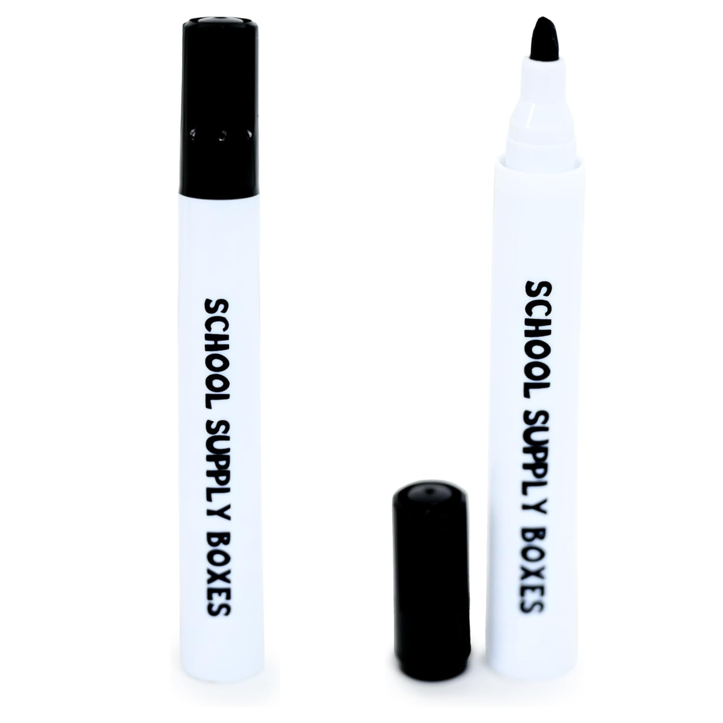 School Supply Boxes | Black Dry Erase Markers | Available in 25 Pack, 50 Pack, 100 Pack, & 300 Pack | Bold Chisel Tip, Low-Odor Dry Erase Markers for Whiteboards
