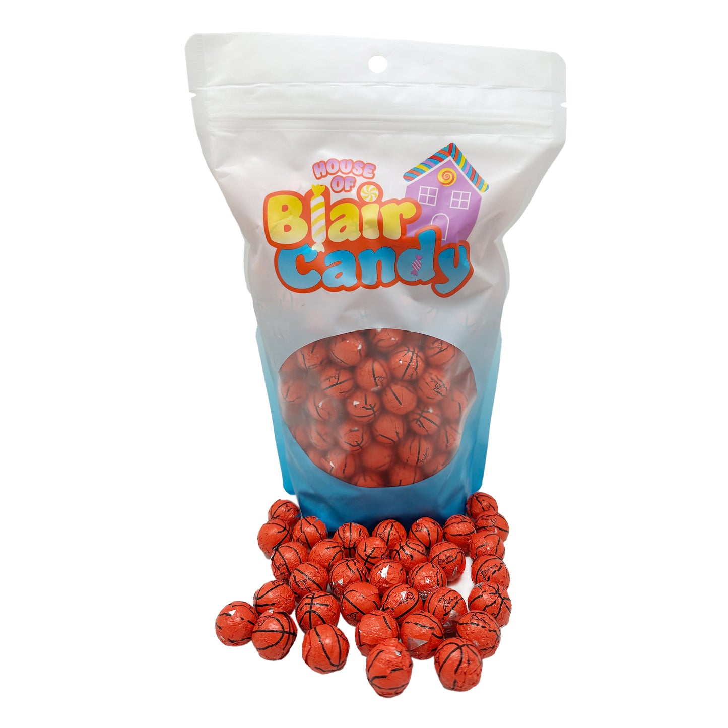 Blair Candy - Individually Wrapped Chocolate Basketballs – Regular Milk Chocolate Candy