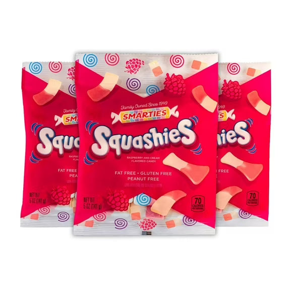 Smarties Squashies – Soft & Chewy Foam Gummies – Available in Multiple Flavors – 1 Pack or 12 Pack Case