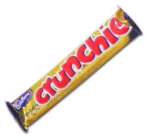 Cadbury Crunchie 40 g Chocolate Bars – Caramel, Biscuit & Crispy Crunch – Available in 1, 3, 12, and 48 Pack
