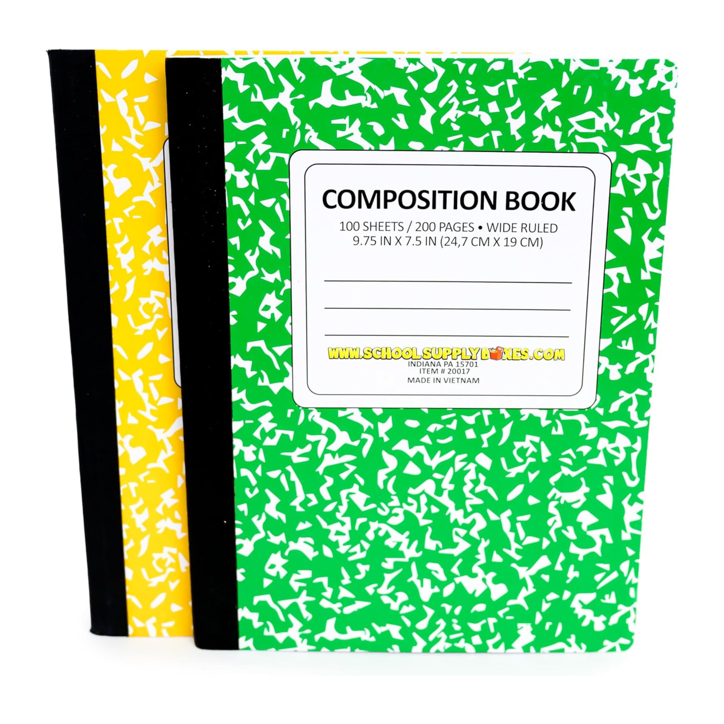 School Supply Boxes | Back to School Essentials Supplies Kit Bundle for K-8 Students (20 Piece) | First Day of School Must-Have Set with Notebooks, Pencils, Folders & More
