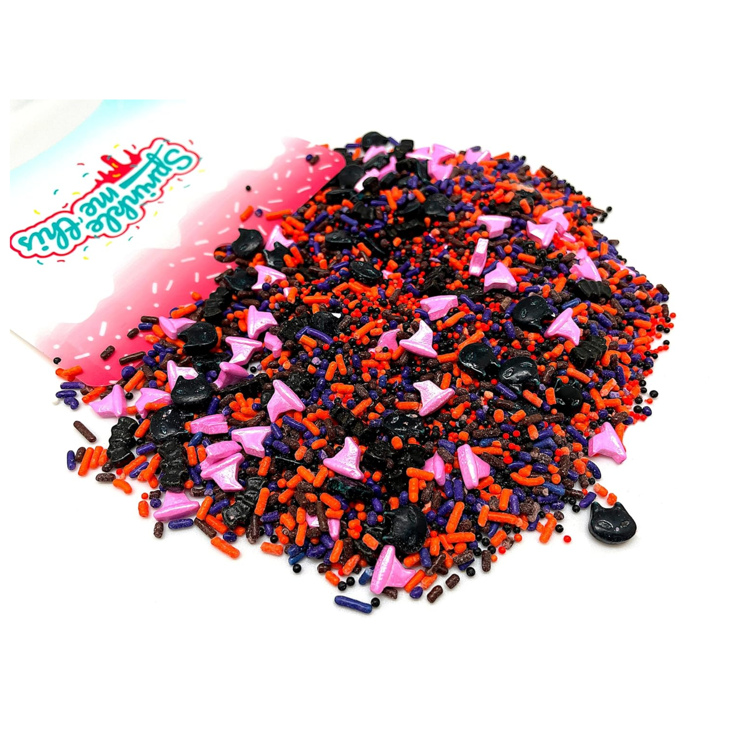 Sprinkle Me This – Dark Magic Mix Edible Sprinkles – 4, 8 & 12 oz – Halloween Dessert Topping for Cookies, Cupcakes & Cakes