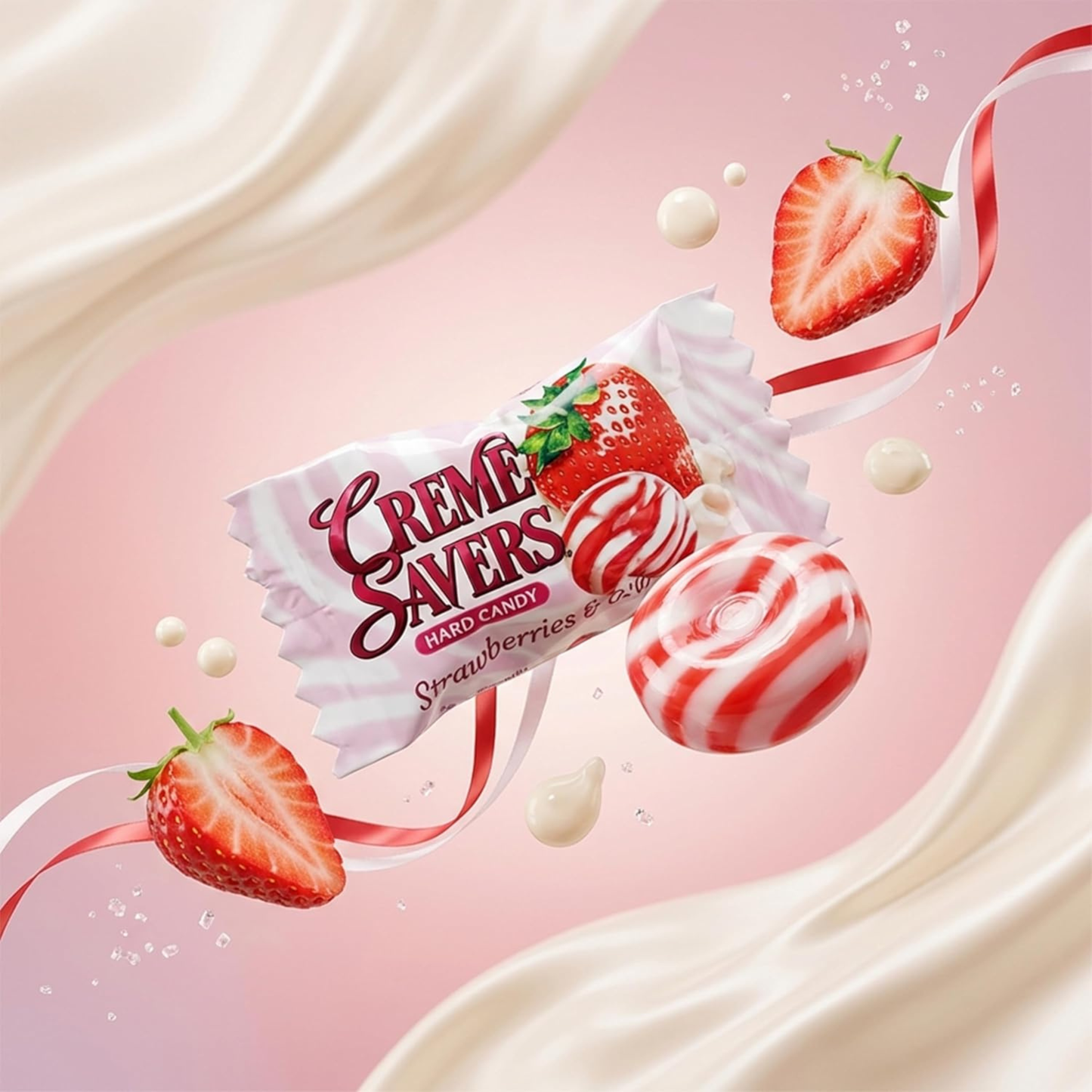 Creme Savers 6.25 oz Hard Candy – Strawberry, Orange, Chocolate-Caramel, Peaches & Raspberries | 1, 3, 12-Pack & 5 Pack Variety