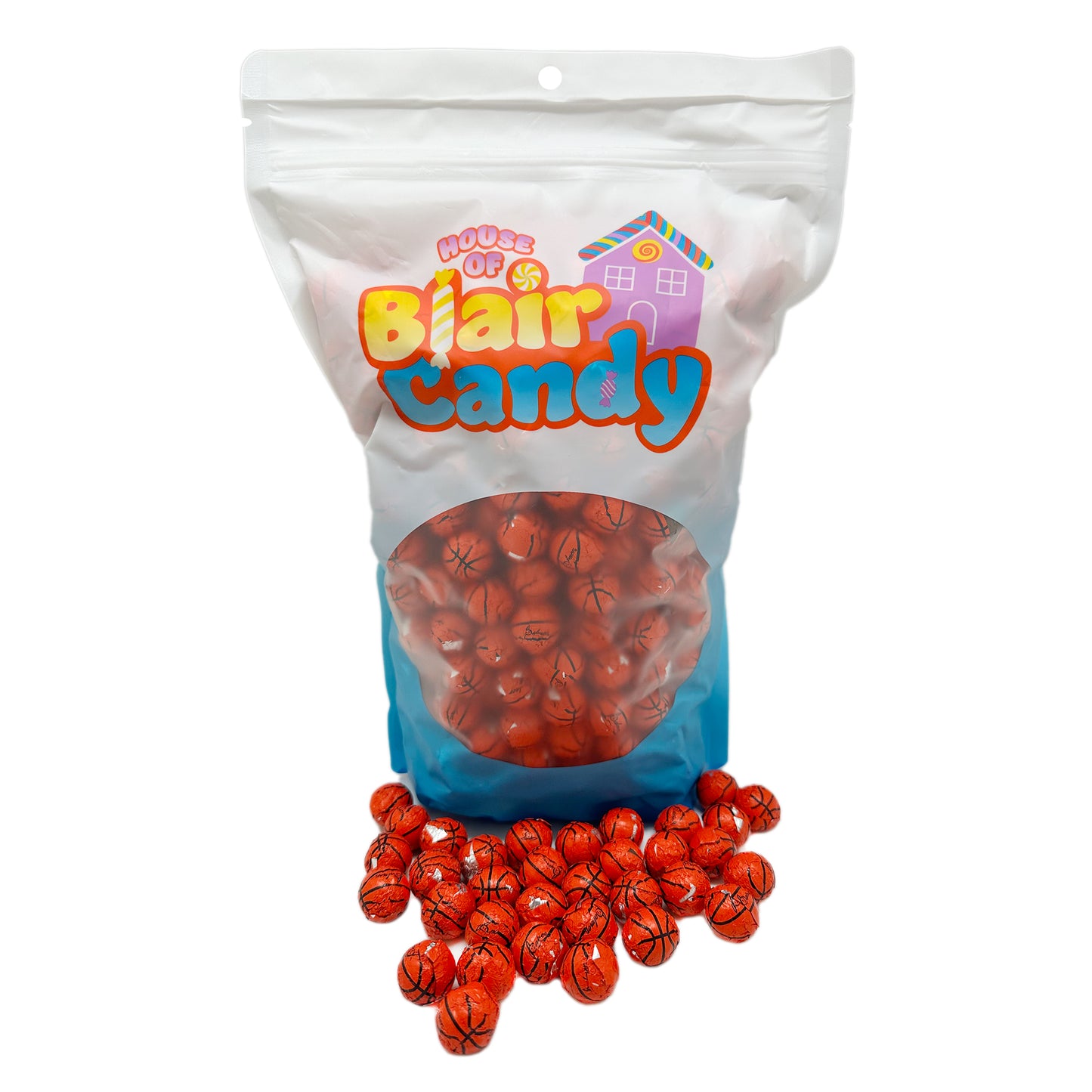 Blair Candy - Individually Wrapped Chocolate Basketballs – Regular Milk Chocolate Candy