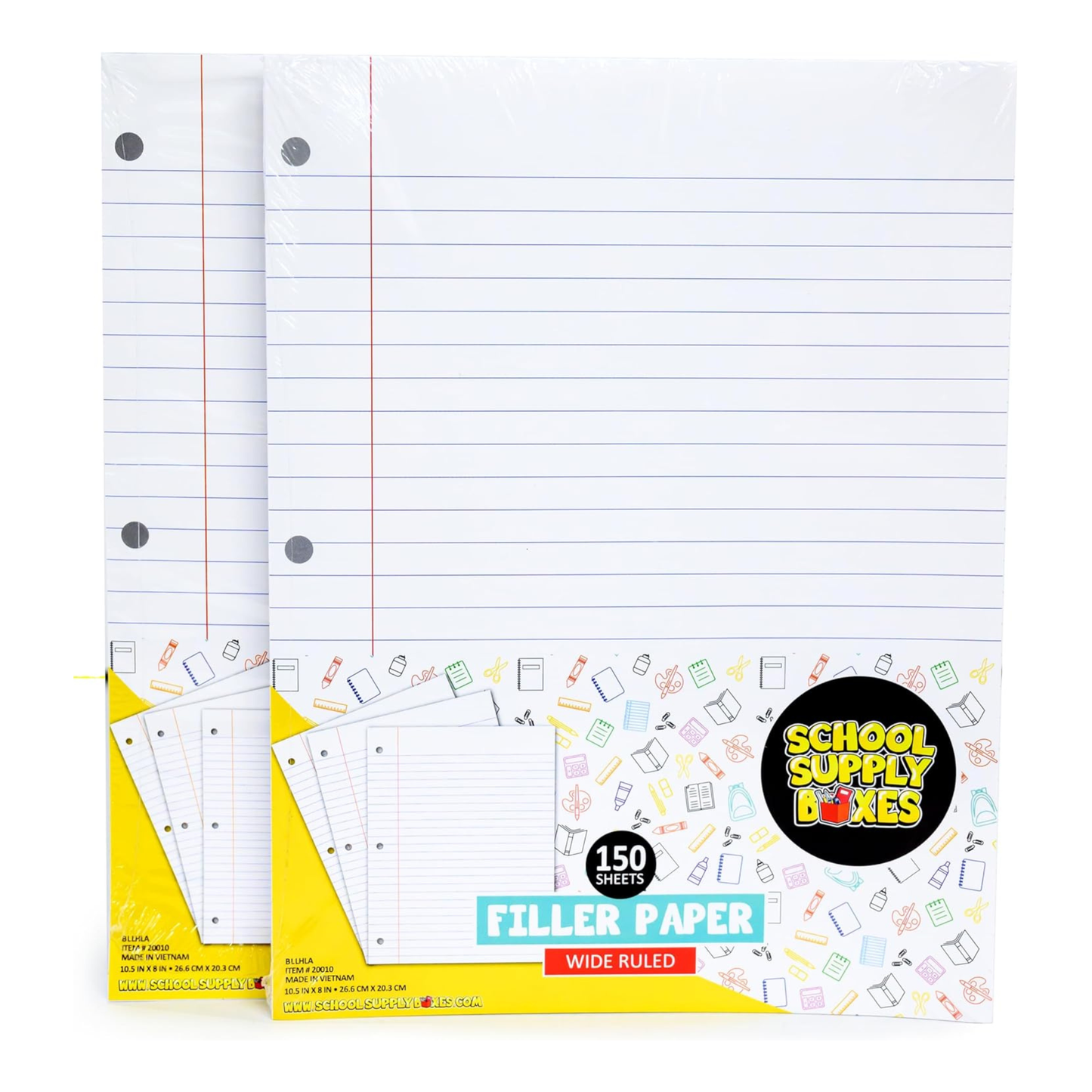 School Supply Boxes | Elementary Writing Bundle (72 Piece) | House Brand Edition | Available in a Box (1 Unit), a Case (2 Units), and a Pallet (112 Units)