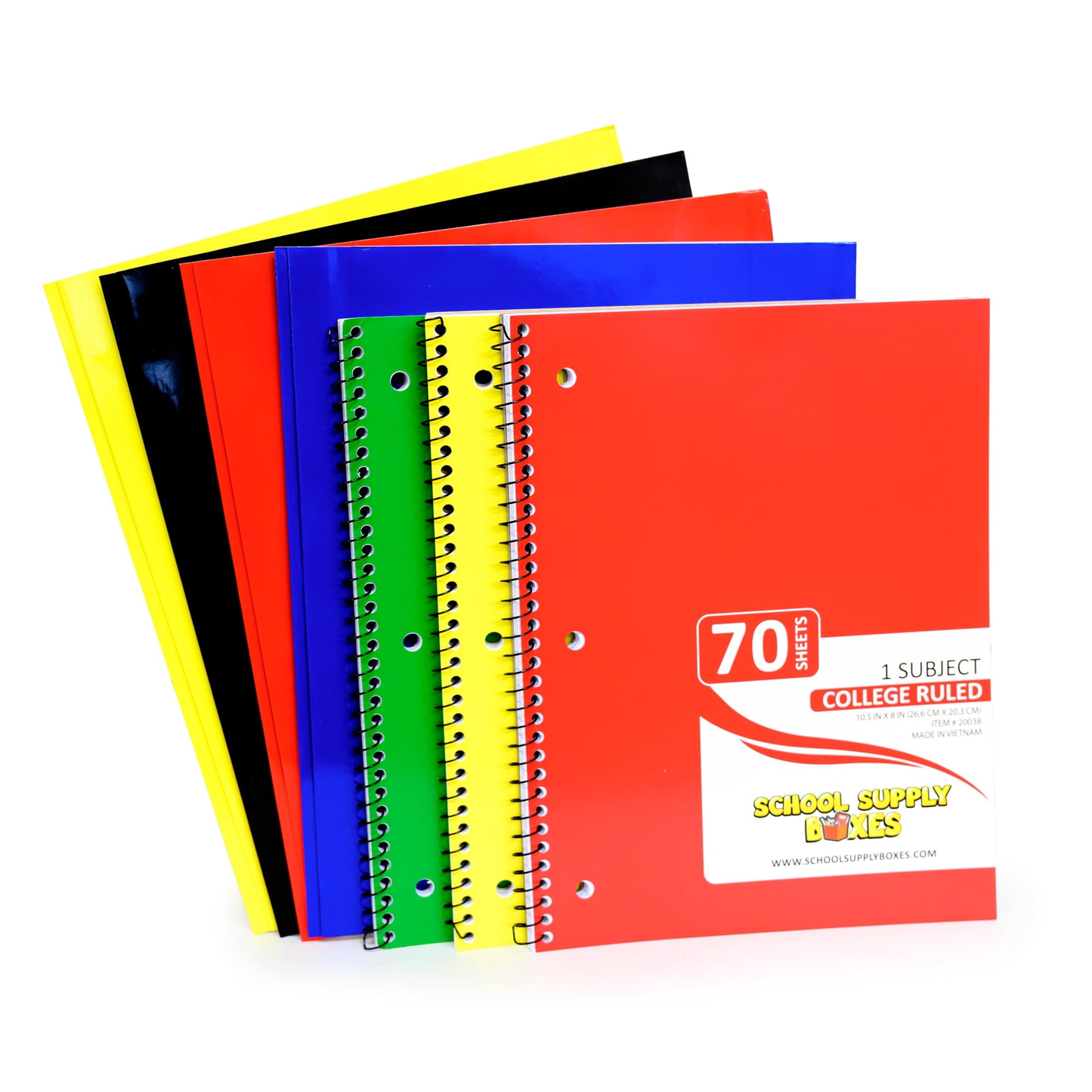 School Supply Boxes | 17" Clear or Black Backpack Bundle for Middle School |  Back to School Bookbag with Supplies | Contains Pencil Pouch, Notebooks, Highlighters, Mechanical Pencils, & More