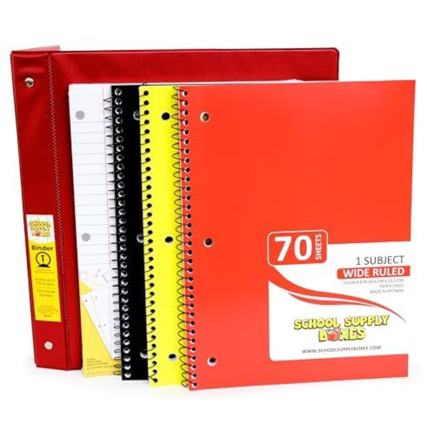 School Supply Boxes | Elementary School Bundle (78 Piece) | House Brand Edition | Available in a Box (1 Unit), a Case (4 Units), and a Pallet (180 Units)