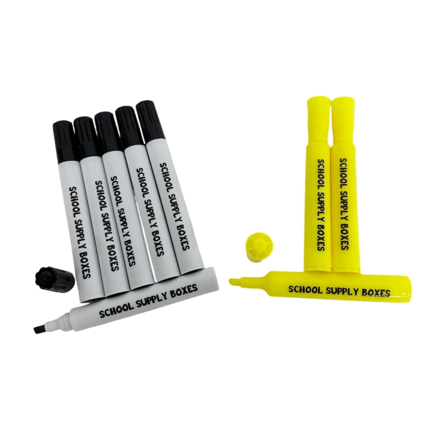 School Supply Boxes | Teacher Bundle - Available in 1 Box, 1 Case (4 Units), or 1 Pallet (180 Units) | Back to School Essentials Kit Designed for Teachers | Includes Pencils, Red Pens, Dry Erase Markers, Sticky Notes, Paper Clips & More