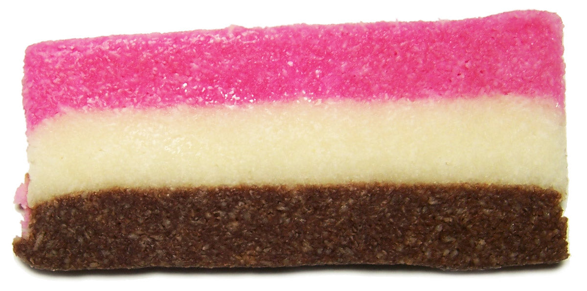 Neapolitan Old Fashioned Coconut Slices – Nostalgic Candy – Available in 1 Pack, 6 Pack, or 24 Pack