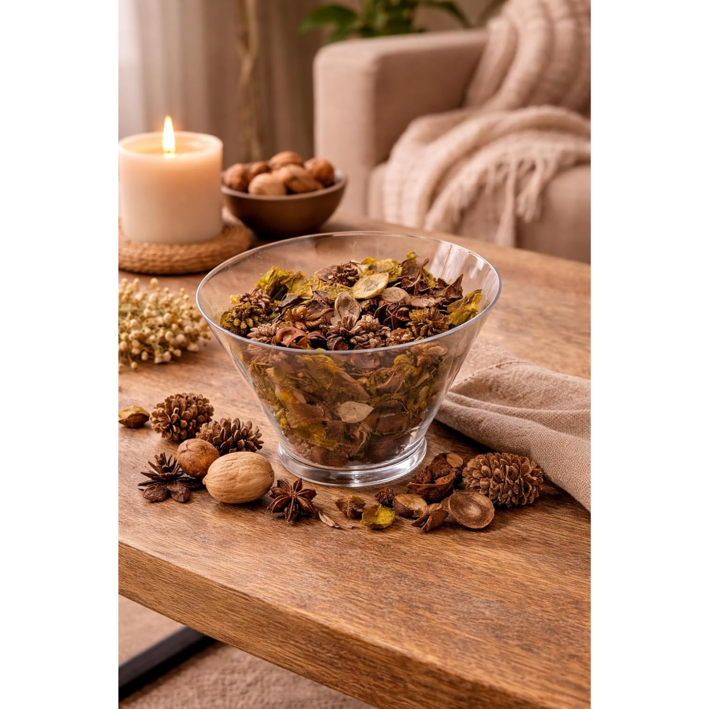 Decorative Potpourri | Spring & Summer Home Fragrance for Baskets & Displays | Lemon Grove, Citrus, Just Peachy, Lavender, Cucumber Melon, Country Apple, Sandalwood & Cinnamon