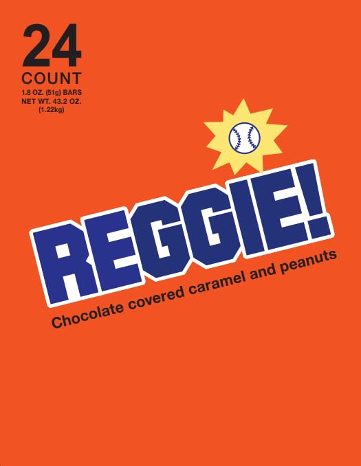 Reggie Bar – Chocolate, Caramel & Roasted Peanuts Candy – Available in 1 Pack, 3 Pack, 6 Pack, and 24 Pack